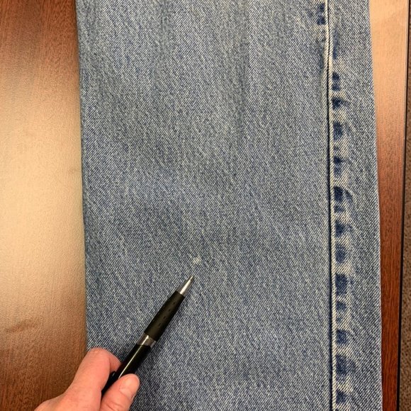 Men's Vintage 505 Levi's High Rise Orange Tag - Picture 8 of 10